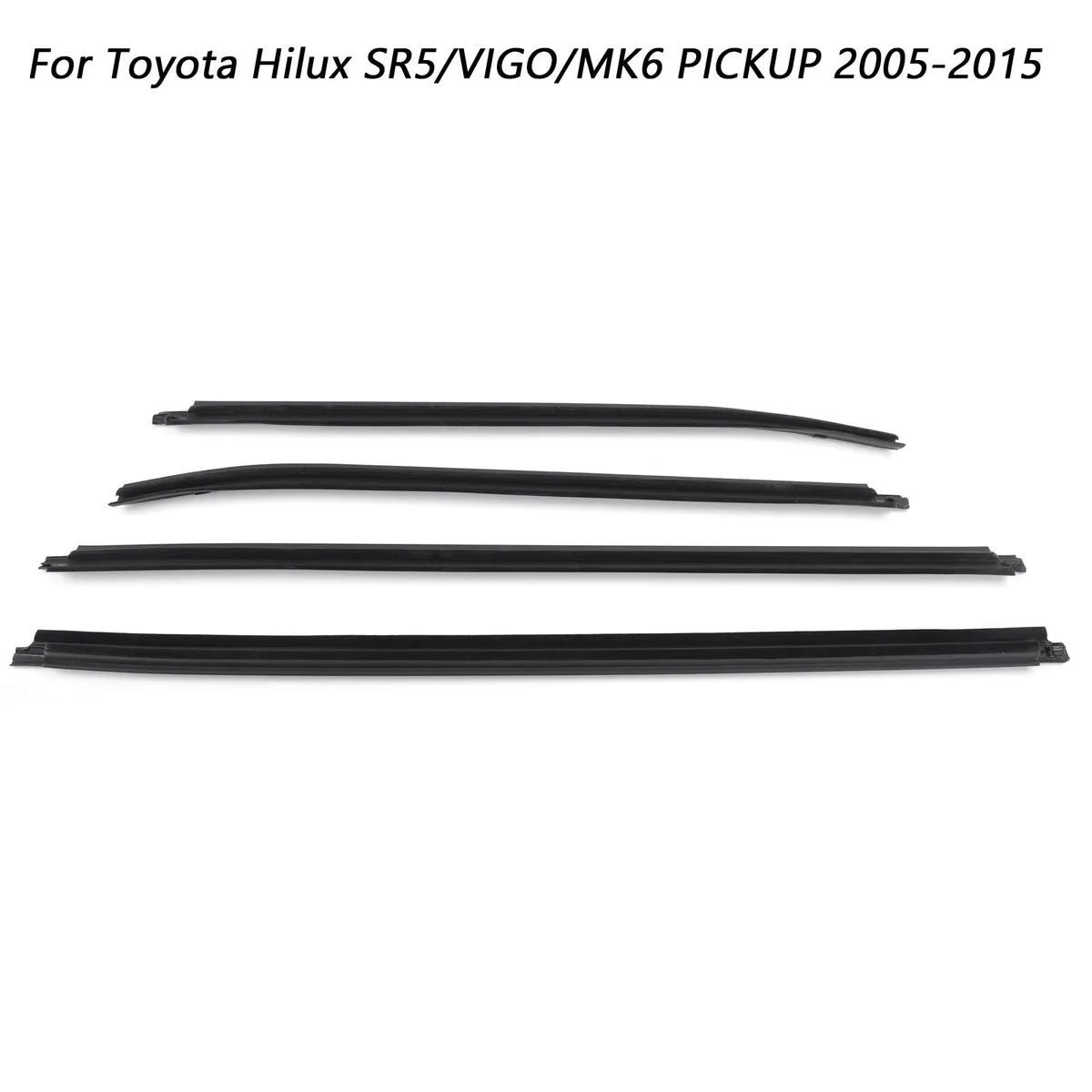 05-15 Toyota Hilux SR5/Vigo/MK6 Pickup WeatherStrip Sello de goma de 4 puertas KUN26 KUN36 GGN25 TGN16 TGN36