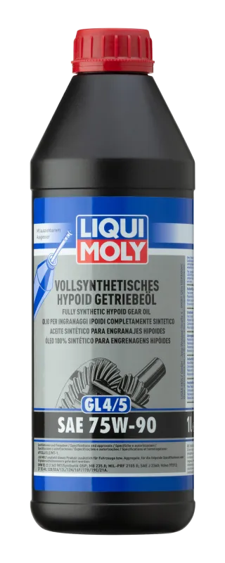 Aceite sintético para engranajes hipoides (GL4/5) 75W-90 (1 L) Liqui Moly