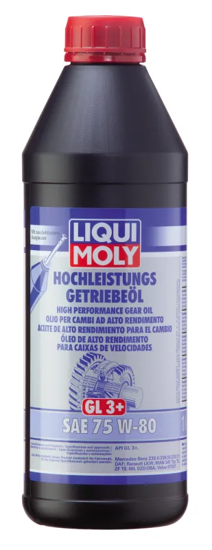 Aceite de alto rendimiento para el cambio (GL3+) SAE 75W-80 (1 L) Liqui Moly