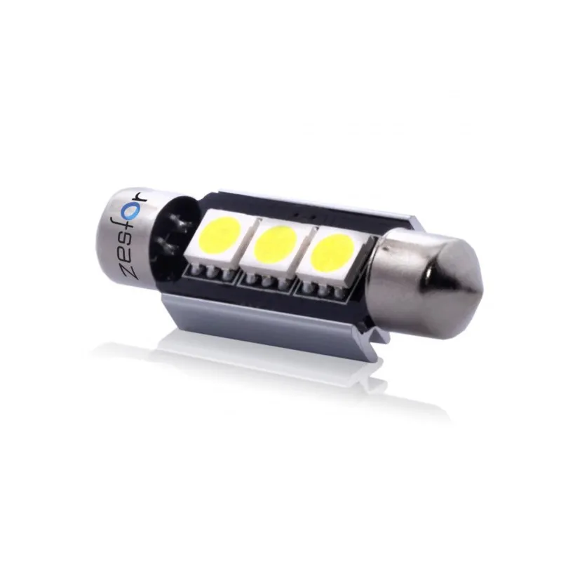 ZesfOr® Bombilla LED c5w Can Bus 39 mm, 3 SMD Brillant - TIPO 16