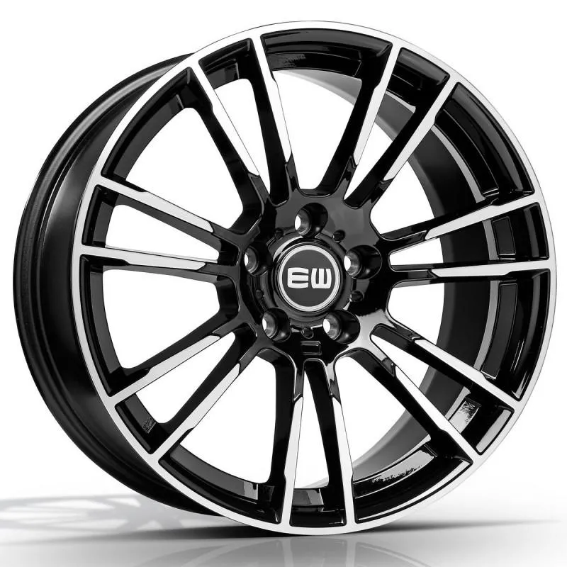 LLANTA ELITE WHEELS EW01 9X18 5X120 ET44 72.6 BLACK POLISHED